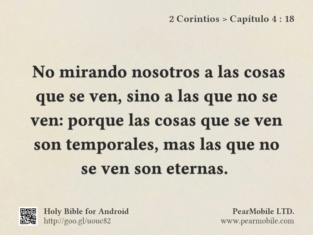 2 Corintios, Capítulo 4:18